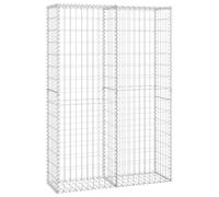 vidaXL Panier de gabion avec couvercle Fil galvanisé 150 x 100 x 30 cm 141042