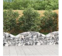 vidaXL Panier de Gabion, Cage à Gabion, Mur de Gabion, Panier à Pierre, Gabion pour Pierre Jardin Patio Extérieur, 153442