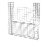vidaXL Panier de gabion en forme de U Acier galvanisé 160x20x150 cm