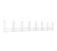 vidaXL Panier de gabion en U 860x20x150 cm Fer avec 8 poteaux 151288