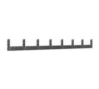 vidaXL Panier de gabion en U avec 8 poteaux - Fer 860x20x100 cm - Mur de soutènement