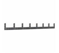 vidaXL Panier de gabion en U avec 8 poteaux - Fer 860x20x100 cm - Mur de soutènement