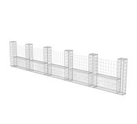 Panier De Gabion En Forme De U Acier Galvanisé 570x20x100 Cm