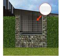 vidaXL Panier de gabion Forme d'U Acier 160x20x150 cm Clôture Bordure de jardin