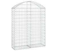 Vidaxl Panier De Gabions Arqué 100x30x120/140 Cm Fer Galvanisé