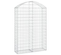 Vidaxl Panier De Gabions Arqué 100x30x140/160 Cm Fer Galvanisé