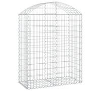 Vidaxl Panier De Gabions Arqué 100x50x120/140 Cm Fer Galvanisé