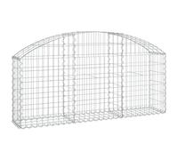 Vidaxl Panier De Gabions Arqué 150x30x60/80 Cm Fer Galvanisé
