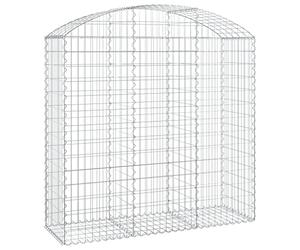 vidaXL Panier de gabions arqué 150x50x140/160 cm Fer galvanisé