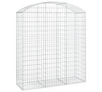 vidaXL Panier de gabions arqué 150x50x160/180 cm Fer galvanisé