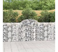Vidaxl Panier De Gabions Arqué 200x30x100/120 Cm Fer Galvanisé