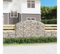 Schanskorf gewelfd 200x30x120/140 cm gegalvaniseerd ijzer153466