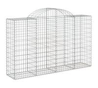 Vidaxl Panier De Gabions Arqué 200x50x120/140 Cm Fer Galvanisé
