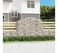 Vidaxl Panier De Gabions Arqué 200x50x140/160 Cm Fer Galvanisé