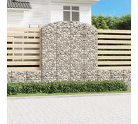 Vidaxl Panier De Gabions Arqué 200x50x220/240 Cm Fer Galvanisé