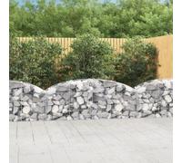 Vidaxl Panier De Gabions Arqué 200x50x60/80 Cm Fer Galvanisé
