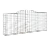 vidaXL Panier de Gabions Arqué, Cage à Gabion, Mur de Gabion, Panier à Pierre, Gabion pour Pierre Patio Extérieur, 153506