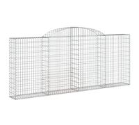vidaXL Panier de gabions arqué 300×30×120/140 cm – Fer galvanisé