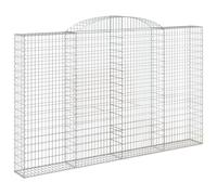 Vidaxl Panier De Gabions Arqué 300x30x180/200 Cm Fer Galvanisé