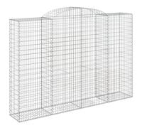 Vidaxl Panier De Gabions Arqué 300x50x200/220 Cm Fer Galvanisé
