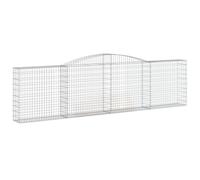 Vidaxl Panier De Gabions Arqué 400x30x100/120 Cm Fer Galvanisé