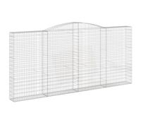Vidaxl Panier De Gabions Arqué 400x30x180/200 Cm Fer Galvanisé