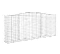 vidaXL Panier de Gabions Arqué Cage à Gabion Mur de Gabion Panier à Pierre Gabion pour Pierre Jardin Patio Extérieur 153418