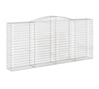 Vidaxl Panier De Gabions Arqué 400x50x180/200 Cm Fer Galvanisé