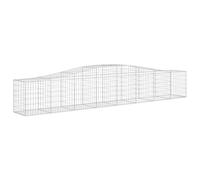 vidaXL Panier de gabions arqué 400x50x60/80 cm Fer galvanisé