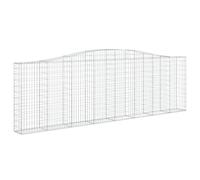 vidaXL Panier de gabions arqué 400x30x120/140 cm Fer galvanisé