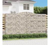 Vidaxl Panier De Gabions Arqué 400x30x220/240 Cm Fer Galvanisé