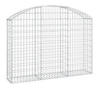 vidaXL Panier de gabions arqué 150x30x100/120 cm fer galvanisé