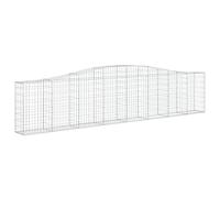 vidaXL Panier de gabions arqué 400x30x80/100 cm Fer galvanisé
