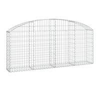 Vidaxl Panier De Gabions Arqué 200x30x80/100 Cm Fer Galvanisé