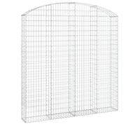 Vidaxl Panier De Gabions Arqué 200x30x200/220 Cm Fer Galvanisé