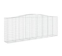 vidaXL Panier de gabions arqué 400x50x140/160 cm Fer galvanisé