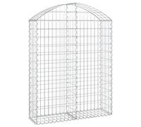 Vidaxl Panier De Gabions Arqué 100x30x120/140 Cm Fer Galvanisé