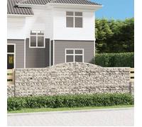 vidaXL Panier de Gabions Arqué Cage à Gabion Mur de Gabion Panier à Pierre Gabion pour Pierre Jardin Patio Extérieur 153526