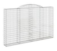 Vidaxl Panier De Gabions Arqué 300x30x180/200 Cm Fer Galvanisé