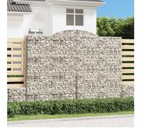 vidaXL Panier de Gabions Arqué, Mur de Soutènement Insonorisant, Cage de Gabion, Gabion pour Pierre, Décoration de Jardin 153521