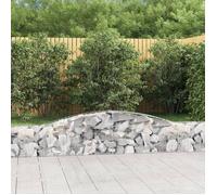 Vidaxl Panier De Gabions Arqué 400x30x40/60 Cm Fer Galvanisé