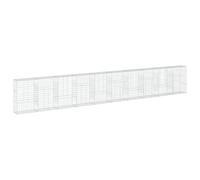 vidaXL Panier gabion avec couvercle 1000 x 50 x 150 cm fer galvanisé