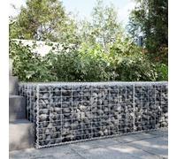 vidaXL Panier gabion avec couvercle 100x100x50 cm fer galvanisé