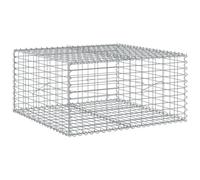vidaXL Panier gabion avec couvercle 100x100x50 cm fer galvanisé