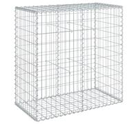 vidaXL Panier gabion avec couvercle 100x50x100 cm fer galvanisé, mur en gabion, mur de soutènement en gabion, clôture en gabion, gabion, cage gabion