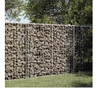 vidaXL Panier gabion avec couvercle 100x50x100 cm fer galvanisé