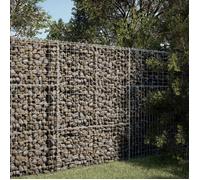 vidaXL Panier gabion avec couvercle 100x50x150 cm fer galvanisé, mur en gabion, mur de soutènement en gabion, clôture en 3295154