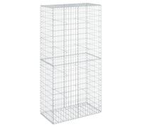 vidaXL Panier gabion avec couvercle fer galvanisé 100×50×200 cm