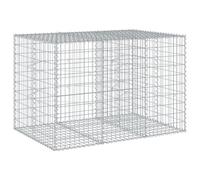 vidaXL Panier gabion avec couvercle 150 x 100 x 100 cm fer galvanisé