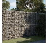vidaXL Panier Gabion avec Couvercle 200x100x200 cm Fer galvanisé, Mur en Gabion, Mur de soutènement en Gabion, clôture en Gabion, Gabion, Cage Gabion